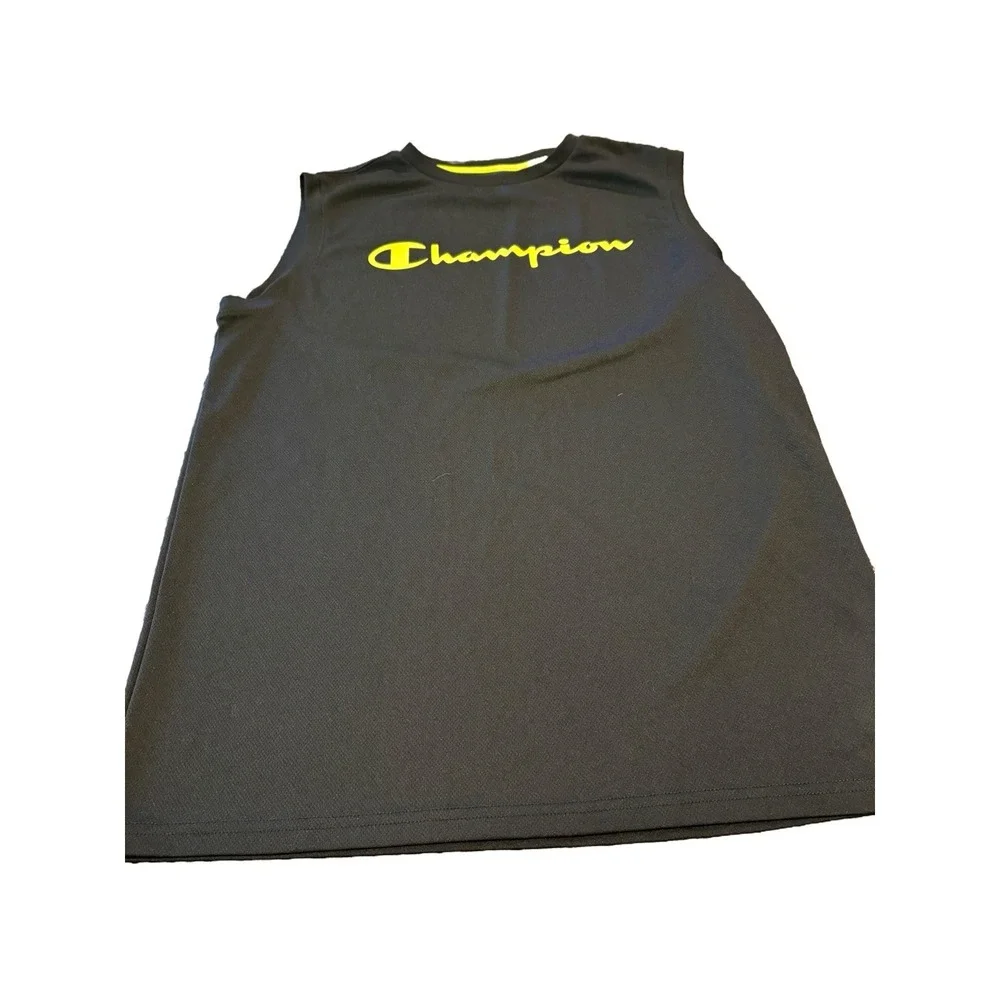 Champion Youth‎ XL Logo T-Shirt Assorted Colors 5-Pack (3 Short/2 Sleeveless)
